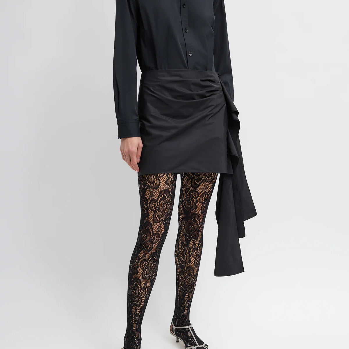 あゆひ Tibi Deuxieme Classe SHINY NYLON Nylon Zipper Maxi Skirt – Tibi Official