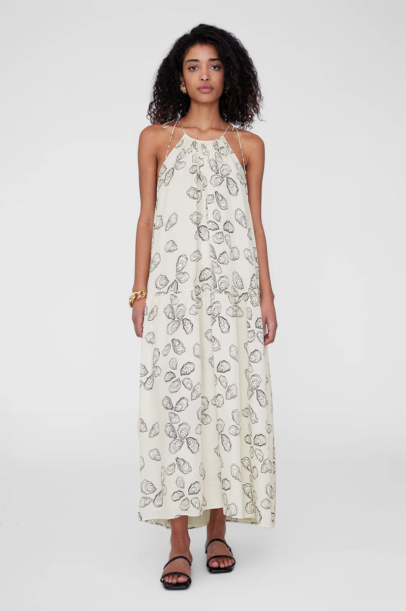 Anine Bing SANTANA DRESS - BONE OYSTER – The Fold