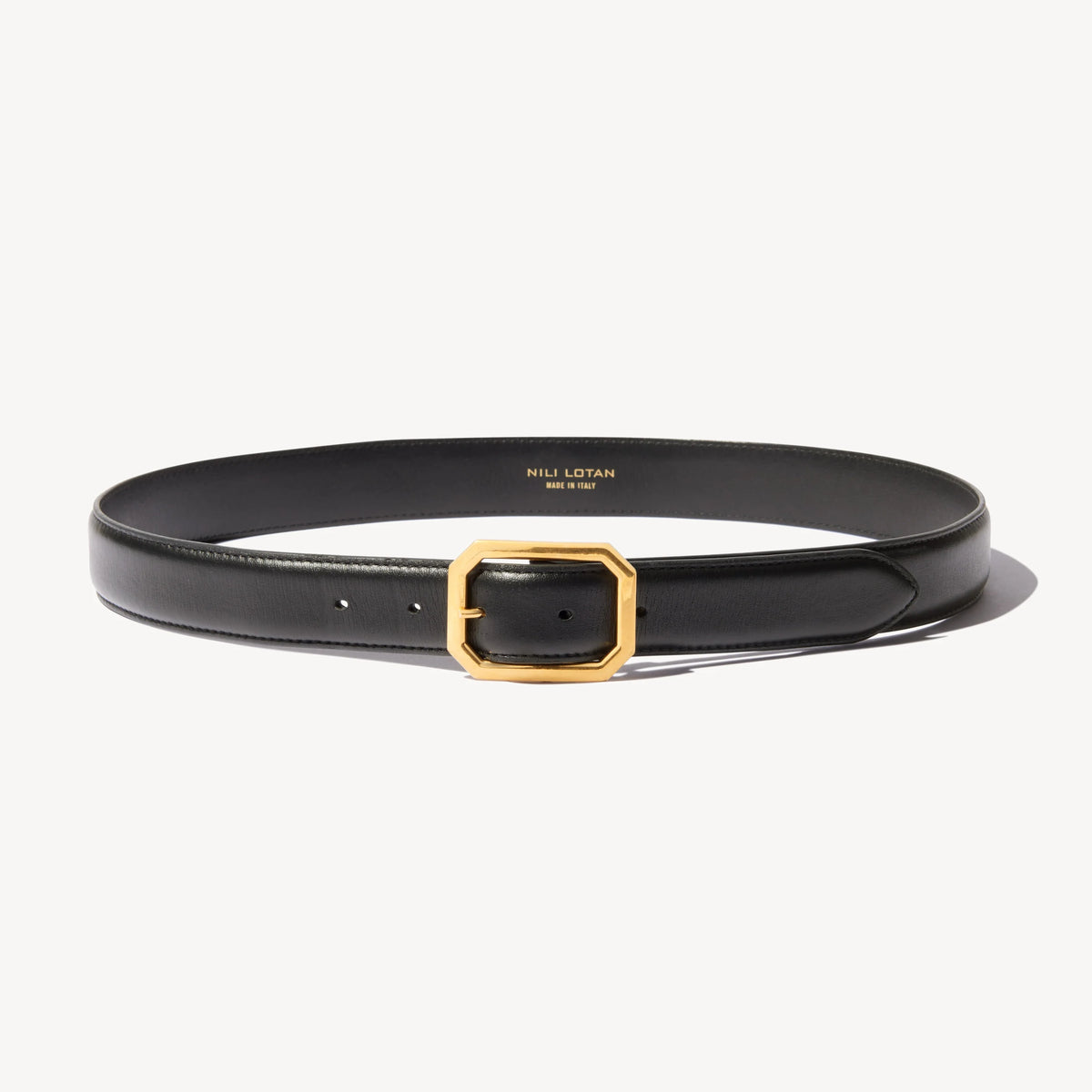 Nili Lotan Nili Belt Black NILI LOTAN Nili leather belt | NET-A-PORTER main image 4