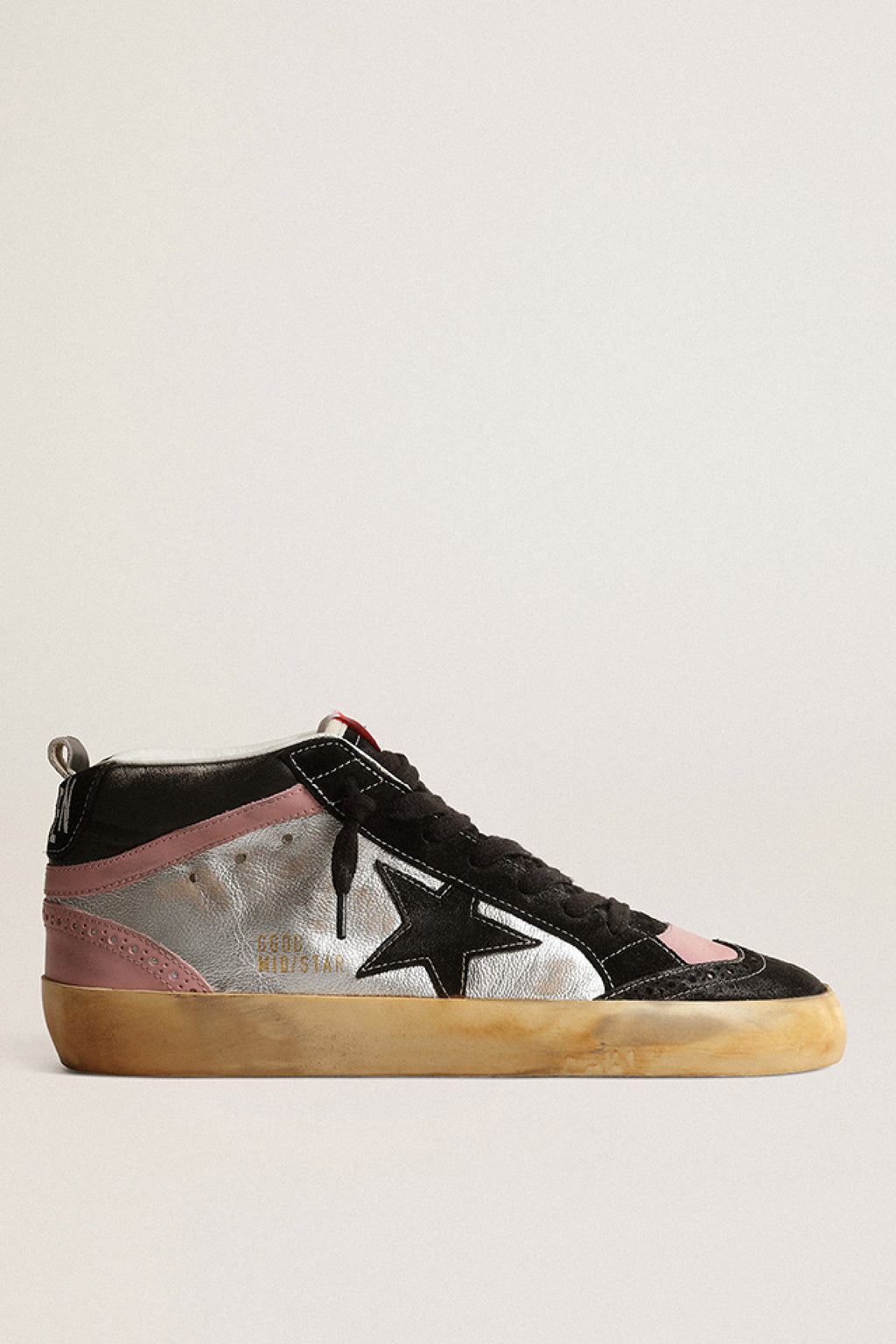 Golden Goose Mid Star Double Quarter Sneakers w. Laminated and Nappa U –  The Fold