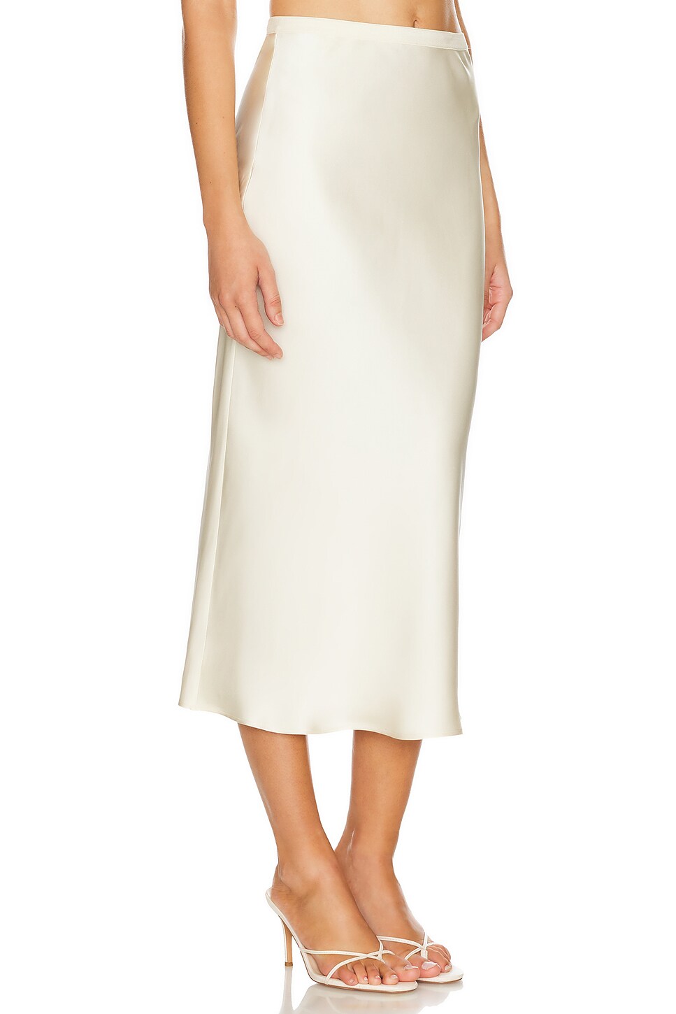 Anine Bing BAR SILK SKIRT - Snow White – The Fold