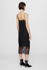 Anine Bing Amelie Lace Midi Dress - Black