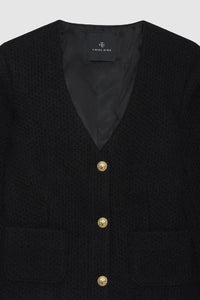 Anine Bing Anitta Woven Jacket - Black