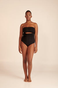 Maygel Coronel Cartago One Piece Cut Out Swimsuit - Black