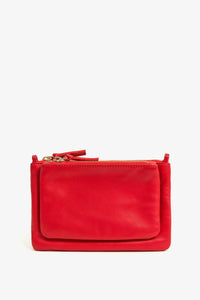 Clare V. Wallet Clutch Plus - Rouge Nappa