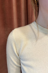 Lingua Franca Cashmere Crewneck Sweater - Ivory