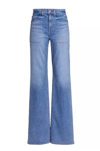 Veronica Beard Crosbie Wide Leg w. Patch Pocket Jeans - Amethyst