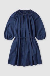 Closed Short Belted Denim Dress - Dark Blue