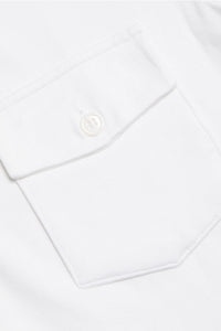 Majestic Filatures Soft Touch Elbow Sleeve Pocket Shirt - Blanc
