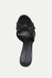 Veronica Beard Ganita Knot Front Heeled Sandal - Black