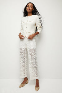 Veronica Beard Kensington Knit Jacket - Ivory