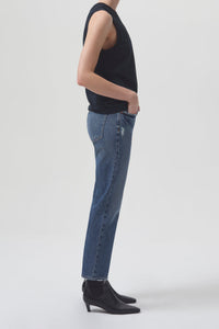 Agolde Kye Mid Rise Straight Crop Jean - Notion
