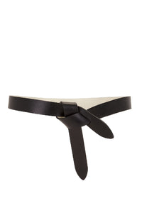 Isabel Marant Étoile Lecce Reversible Belt - Chalk / Black