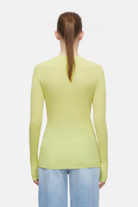 Closed Cashmere Mix L/S Henley - Primary Yellow