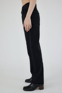 Moussy Murrieta Wide Straight Jean - Black