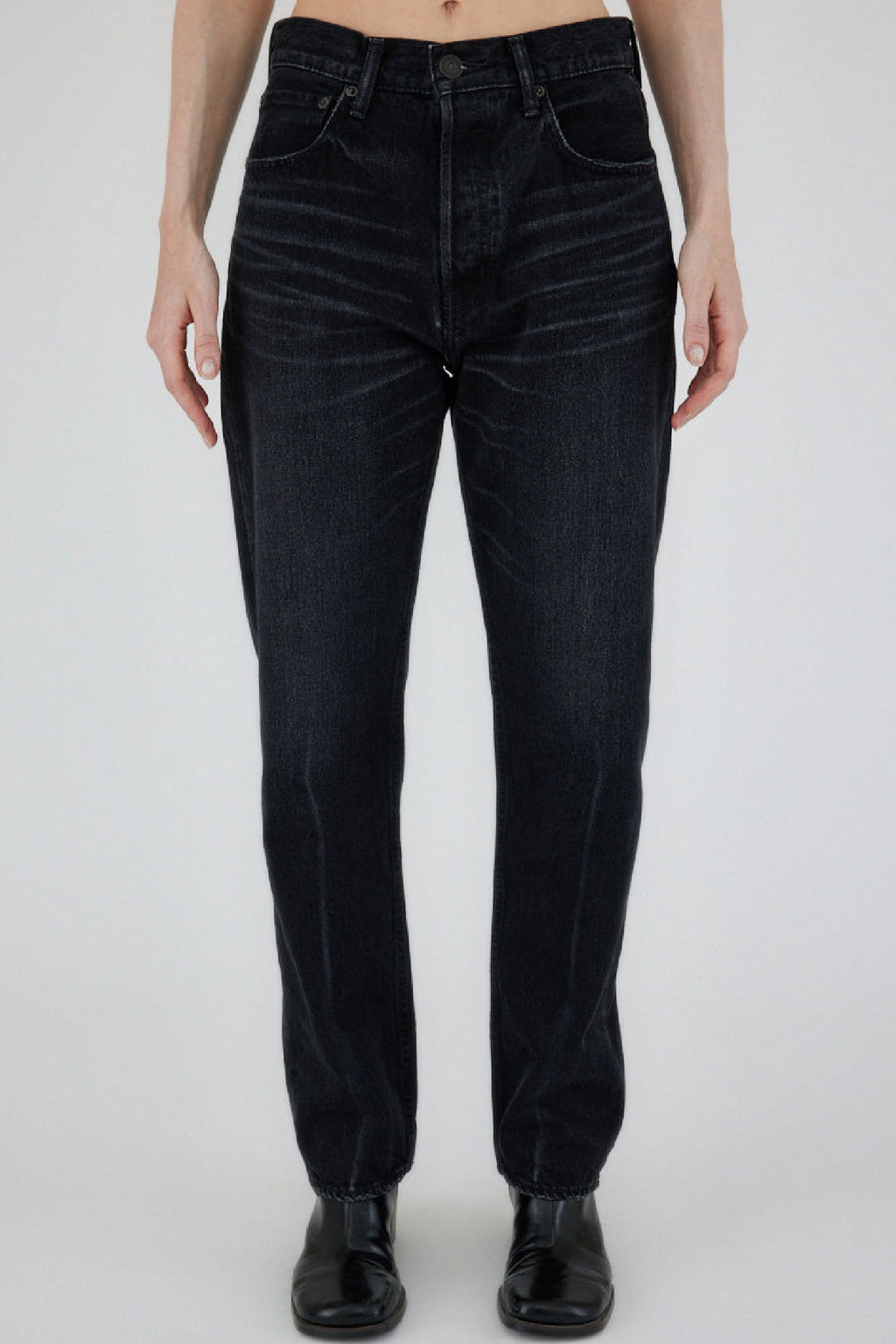 Moussy Murrieta Wide Straight Jean - Black – The Fold