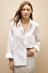 TWP New Morning After Shirt in Superfine Cotton - White
