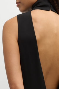 Nili Lotan Reid Sleeveless Backless Maxi Dress - Black