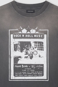 Anine Bing Lili Tee AB x TO x Rolling Stones - Washed Faded Black