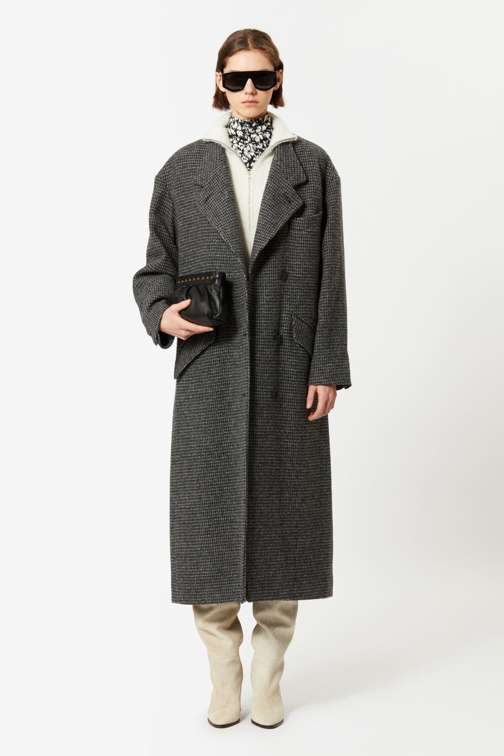 Isabel Marant Étoile Sabine Wool Coat - Grey – The Fold