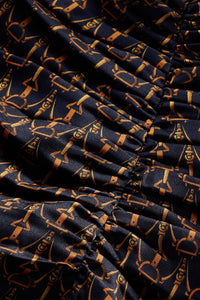 Veronica Beard Sabri Stirrup Print Dress - Navy Multi
