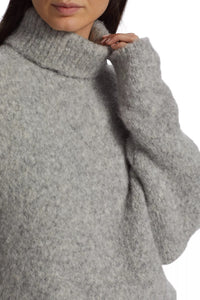 Nili Lotan Sierra Sweater - Light Grey Melange
