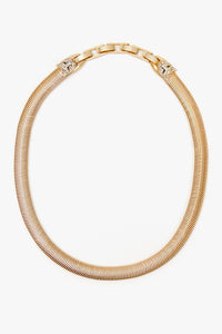 Clare V. Snake Chain Collar Necklace - Vintage Gold