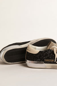 Golden Goose Super Star Sneaker Vintage Leather Star and Laminated Foxing - Black/Taupe/Buttercream