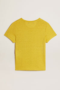 Golden Goose Journey Slim S/S Linen Jersey T-Shirt - The Golden Run