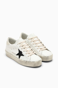 Golden Goose Hi Star Sneaker - Crocco - Black/White