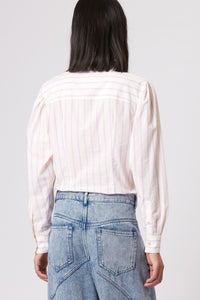 Isabel Marant Étolie Jancis Striped Shirt - Yellow / Pink