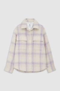 Anine Bing Phoebe Jacket - Lavender and Cream Check
