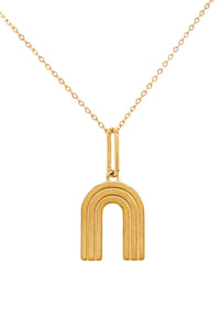 Thatch Rainbow Necklace - 14k Gold Plated
